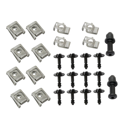26X For AUDI A4 B8 A5 Q5 Undertray Engine Under Cover Fixing Clips Screw Kit