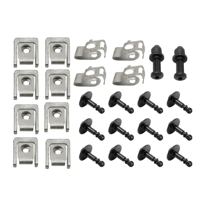 26X For AUDI A4 B8 A5 Q5 Undertray Engine Under Cover Fixing Clips Screw Kit