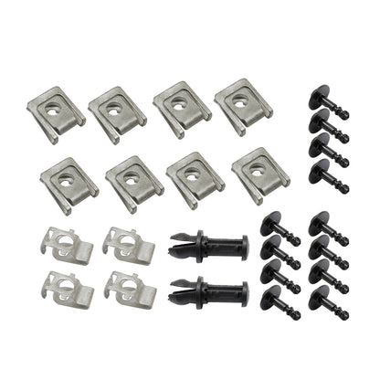 26X For AUDI A4 B8 A5 Q5 Undertray Engine Under Cover Fixing Clips Screw Kit