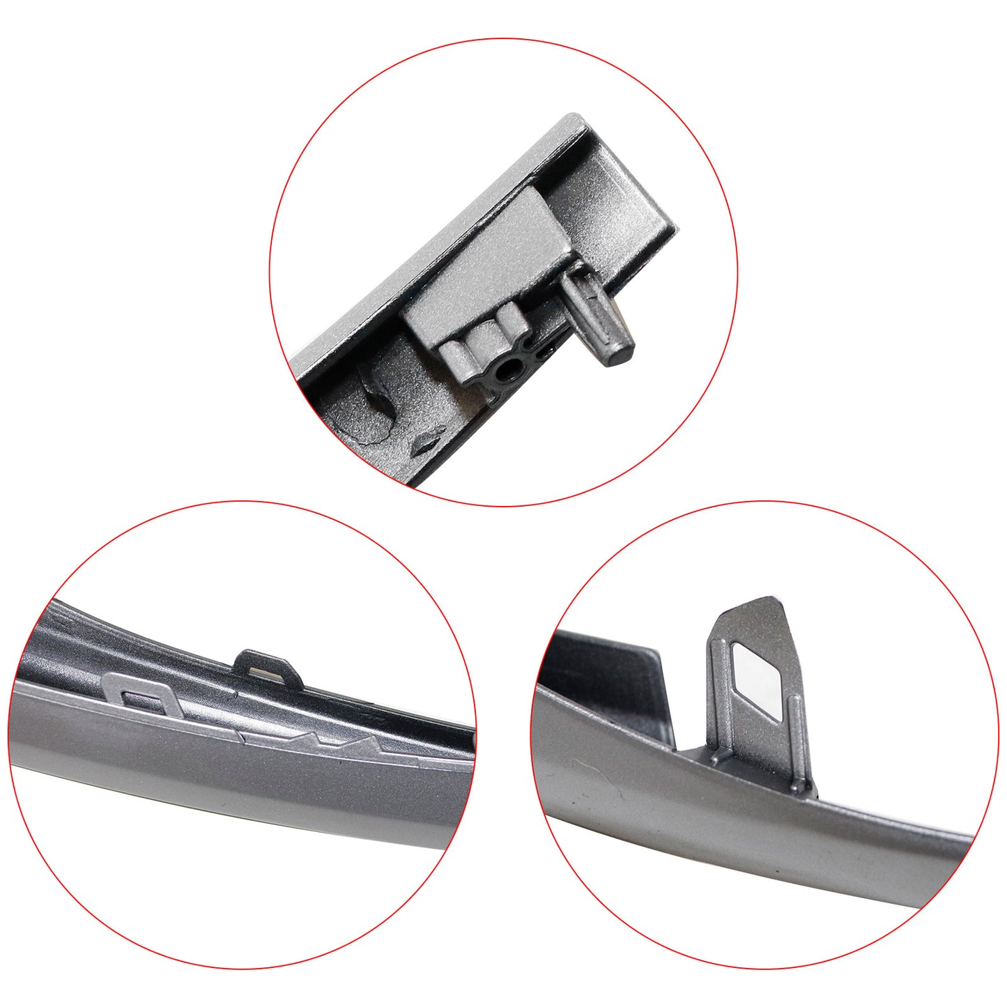 For 2021-2024 Toyota Camry SE XSE Front Bumper Grille Molding Lower Trim Silver