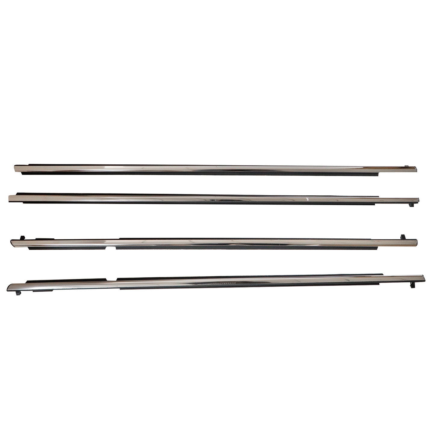 For Lexus GX460 GX400 10-19 FL FR RL RR Chrome Door Belt Moudings Weatherstrips