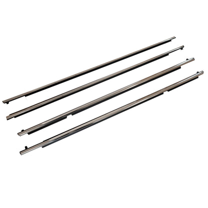 For Lexus GX460 GX400 10-19 FL FR RL RR Chrome Door Belt Moudings Weatherstrips
