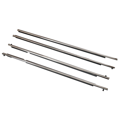 For Lexus GX460 GX400 10-19 FL FR RL RR Chrome Door Belt Moudings Weatherstrips