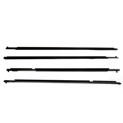 For Lexus GX460 GX400 10-19 FL FR RL RR Chrome Door Belt Moudings Weatherstrips