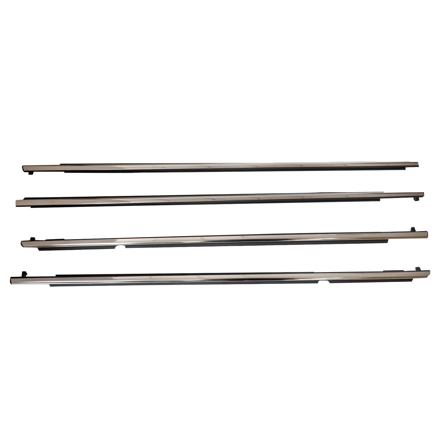 For Lexus GX460 GX400 10-19 FL FR RL RR Chrome Door Belt Moudings Weatherstrips