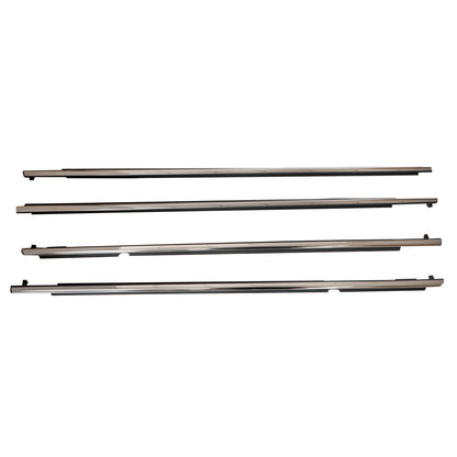 For Lexus GX460 GX400 10-19 FL FR RL RR Chrome Door Belt Moudings Weatherstrips