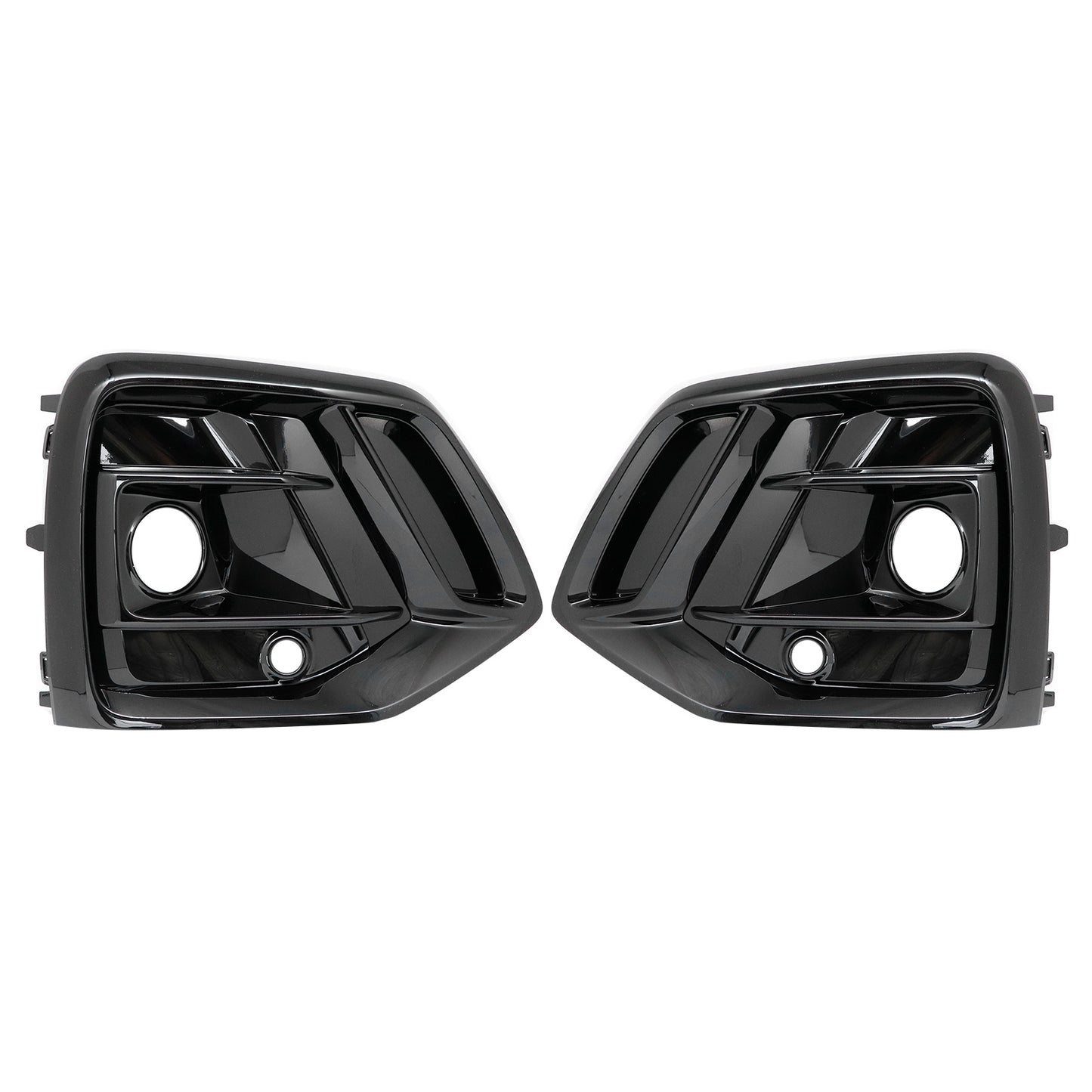 Front Bumper Fog Light Lamp Grille Cover Bezel For Audi Q5 2021-2023 Left+Right