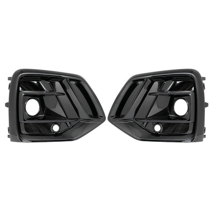 Front Bumper Fog Light Lamp Grille Cover Bezel For Audi Q5 2021-2023 Left+Right