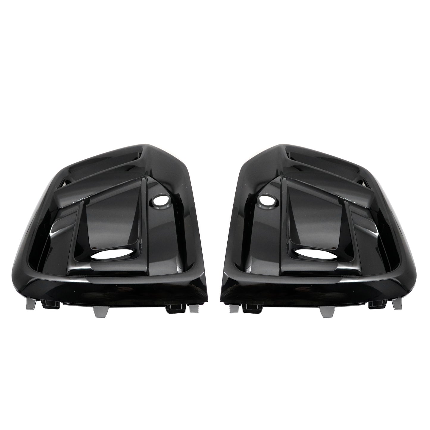 Front Bumper Fog Light Lamp Grille Cover Bezel For Audi Q5 2021-2023 Left+Right