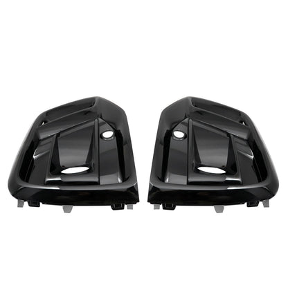Front Bumper Fog Light Lamp Grille Cover Bezel For Audi Q5 2021-2023 Left+Right