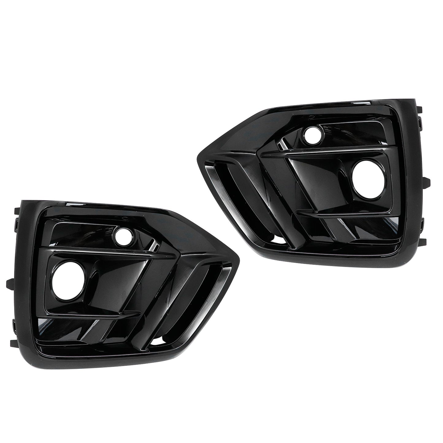 Front Bumper Fog Light Lamp Grille Cover Bezel For Audi Q5 2021-2023 Left+Right