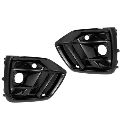 Front Bumper Fog Light Lamp Grille Cover Bezel For Audi Q5 2021-2023 Left+Right