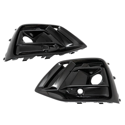 Front Bumper Fog Light Lamp Grille Cover Bezel For Audi Q5 2021-2023 Left+Right