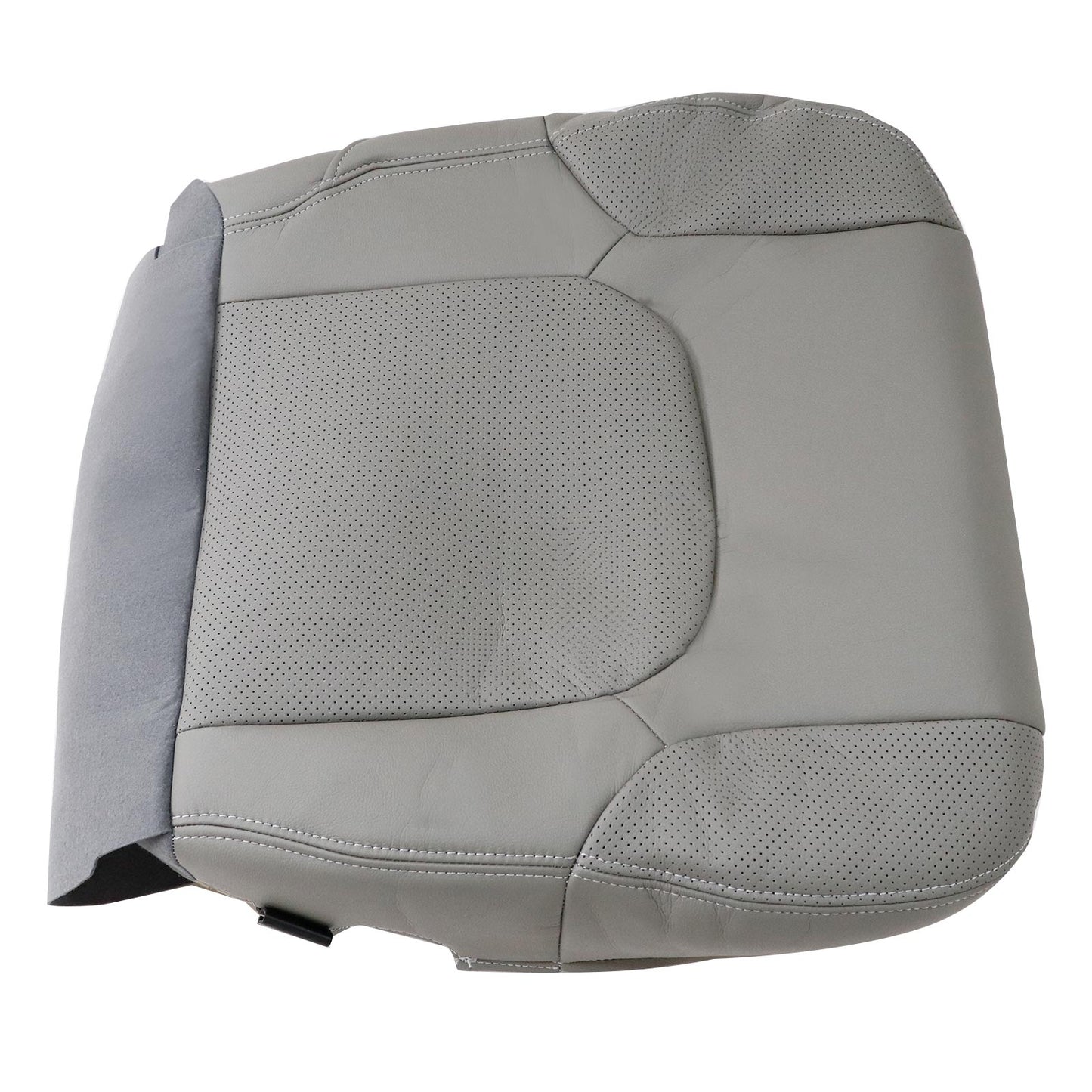 For 2005-2021 Nissan Frontier Driver Bottom Lower Seat Cover Leather Steel Gray