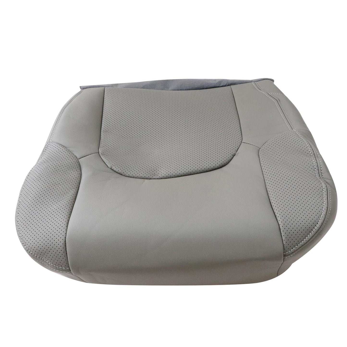 For 2005-2021 Nissan Frontier Driver Bottom Lower Seat Cover Leather Steel Gray