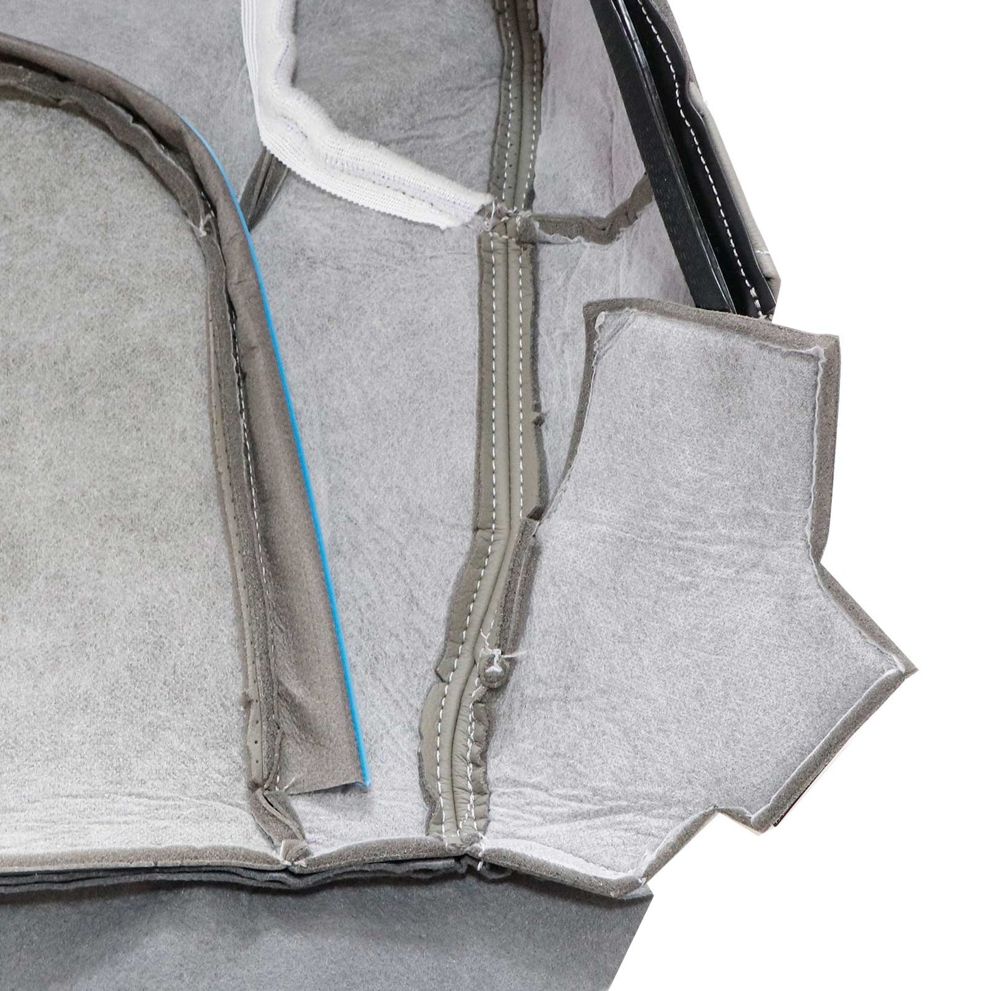 For 2005-2021 Nissan Frontier Driver Bottom Lower Seat Cover Leather Steel Gray