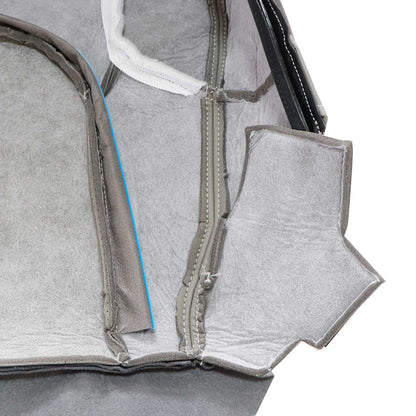 For 2005-2021 Nissan Frontier Driver Bottom Lower Seat Cover Leather Steel Gray