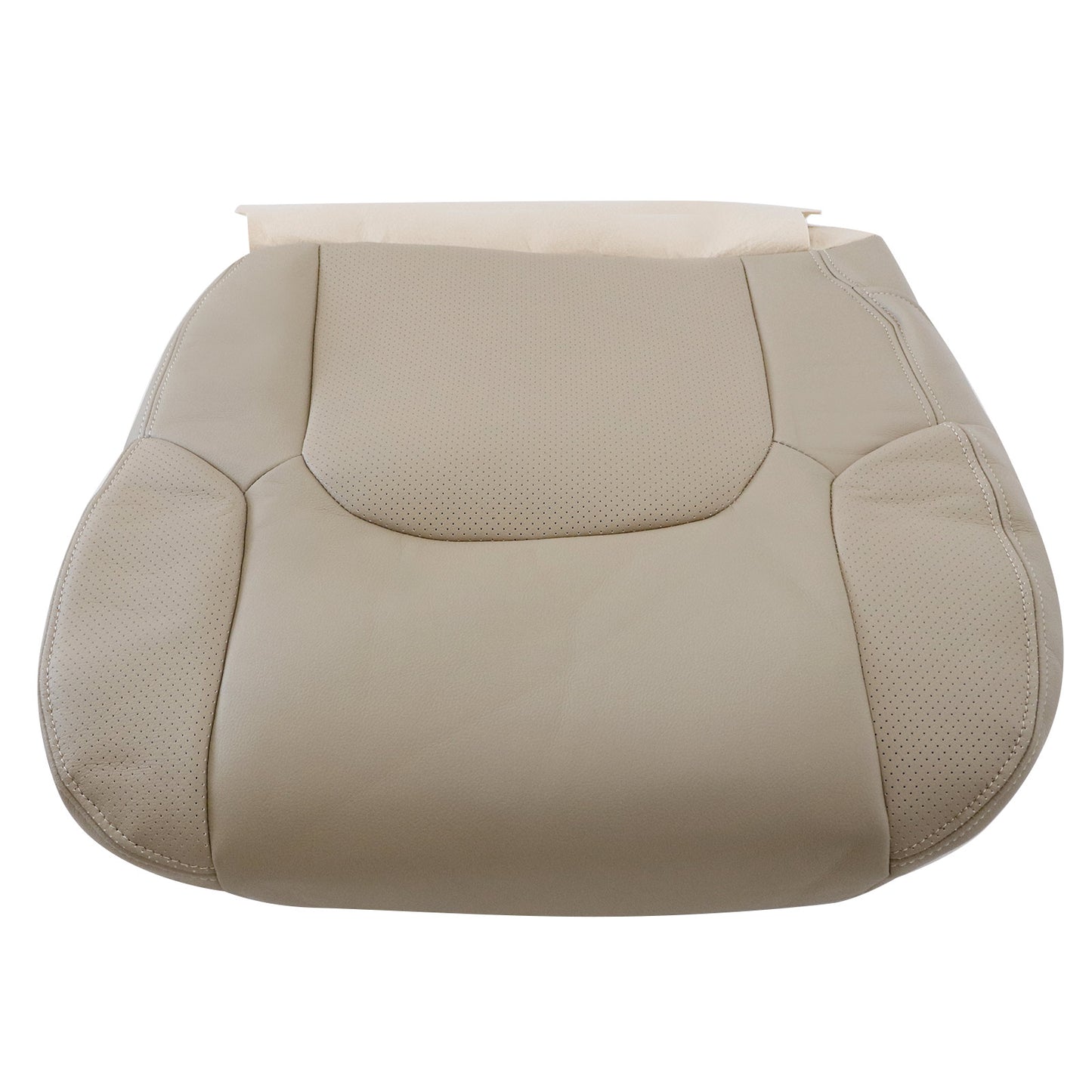 Fits 2005-2021 Nissan Frontier Driver Bottom Seat Cover Perforated Leather Tan