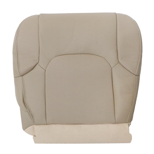 Fits 2005-2021 Nissan Frontier Driver Bottom Seat Cover Perforated Leather Tan