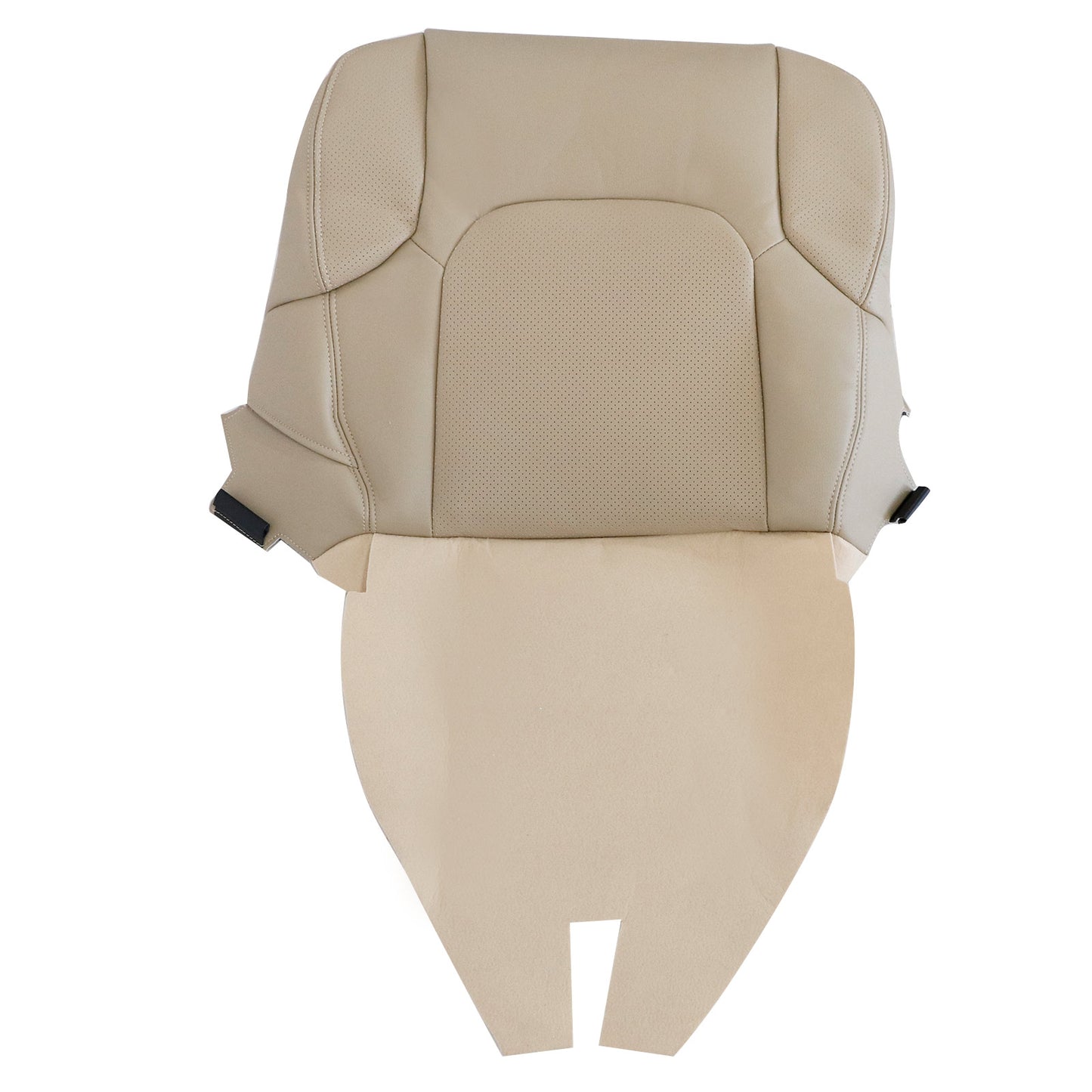Fits 2005-2021 Nissan Frontier Driver Bottom Seat Cover Perforated Leather Tan