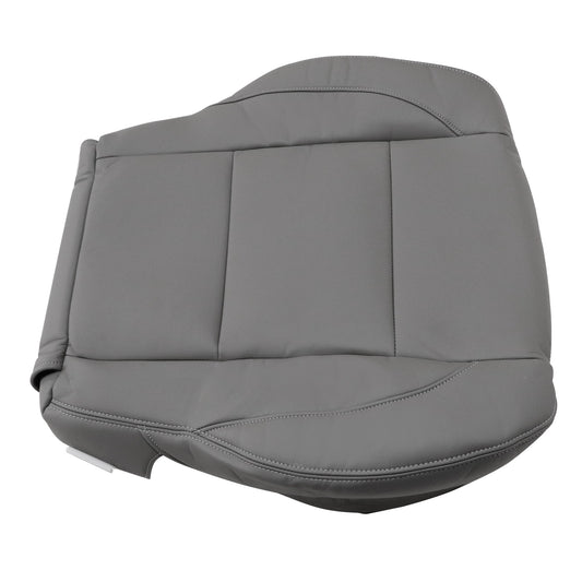 Driver Bottom Leather Seat Cover Gray For Nissan Titan 2005-2015 Replacement