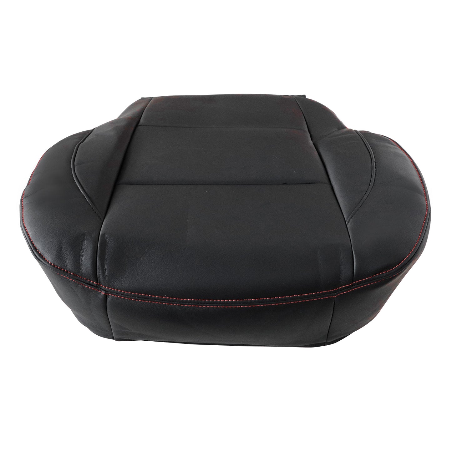 Passenger Bottom Seat Cover Black With Red Line Fits 2005-15 Nissan Titan PRO-4X