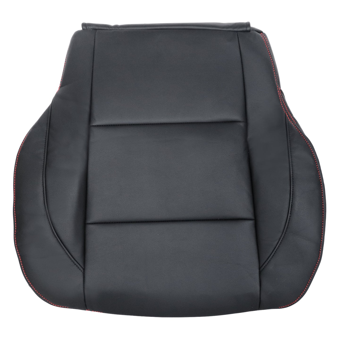 Passenger Bottom Seat Cover Black With Red Line Fits 2005-15 Nissan Titan PRO-4X