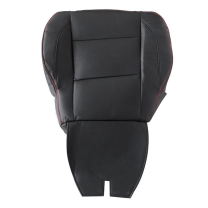 Passenger Bottom Seat Cover Black With Red Line Fits 2005-15 Nissan Titan PRO-4X
