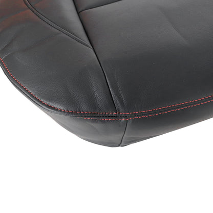 Passenger Bottom Seat Cover Black With Red Line Fits 2005-15 Nissan Titan PRO-4X