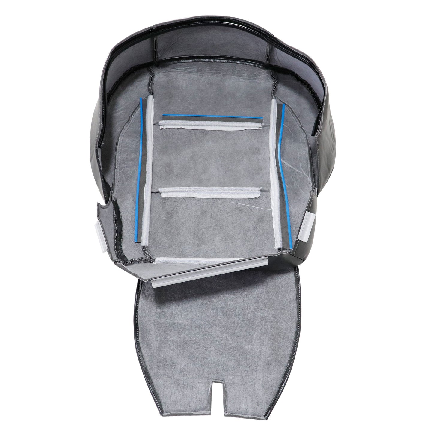For 2005-15 Nissan Titan SV SL Left Driver Bottom Leather Seat Cover Dark Gray
