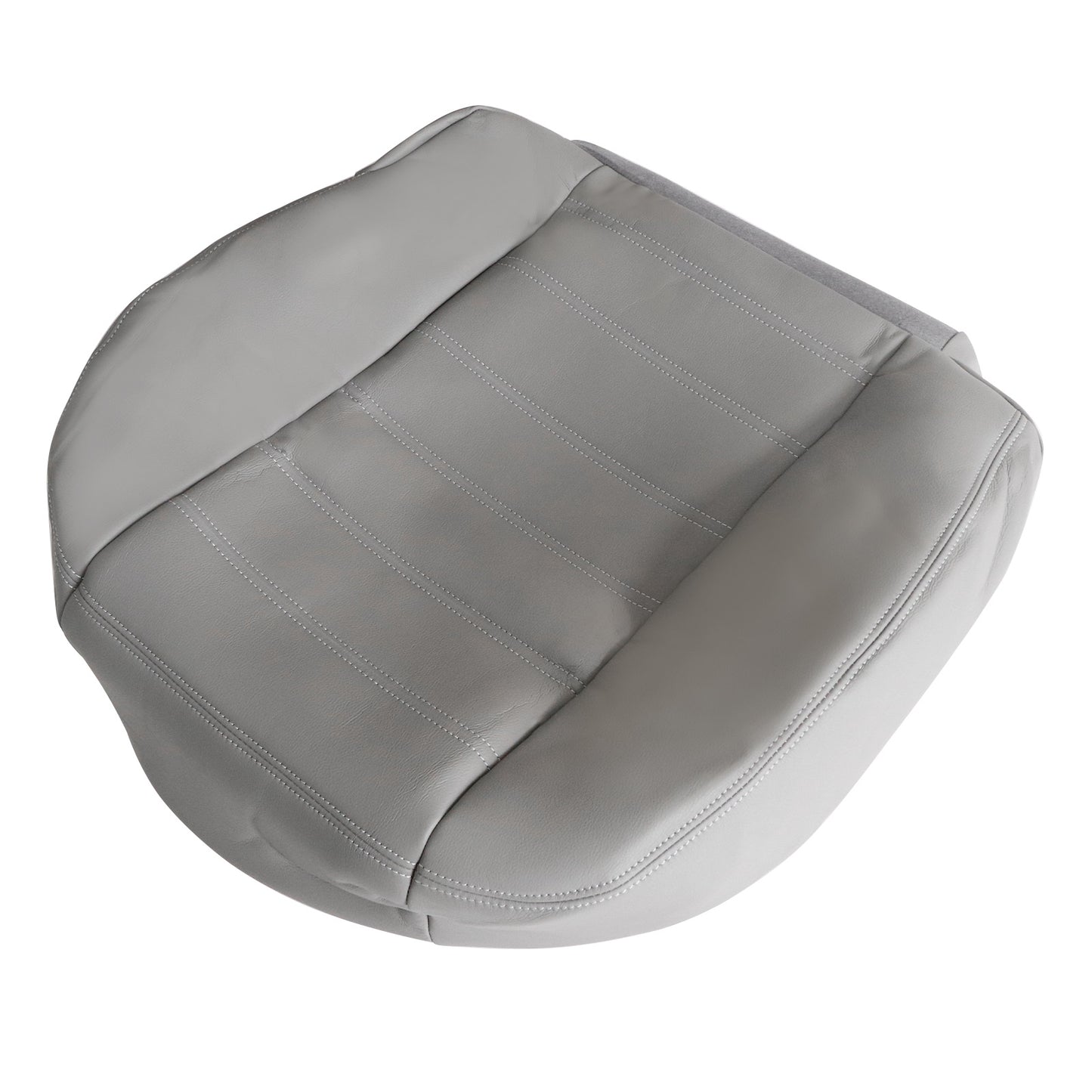 Driver Side Bottom Leather Seat Cover Gray For 2003 to 2007 Hummer H2