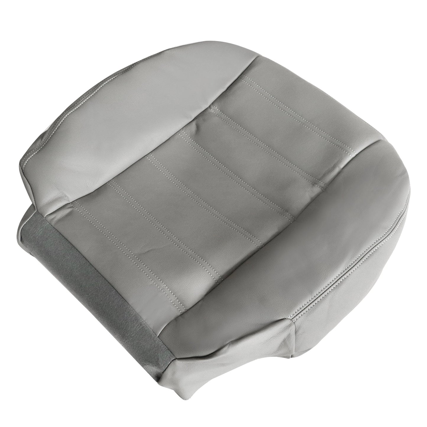 Driver Side Bottom Leather Seat Cover Gray For 2003 to 2007 Hummer H2
