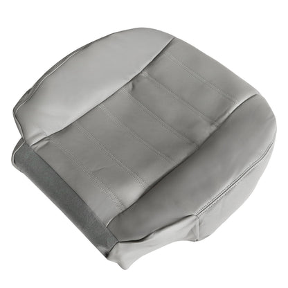 Driver Side Bottom Leather Seat Cover Gray For 2003 to 2007 Hummer H2