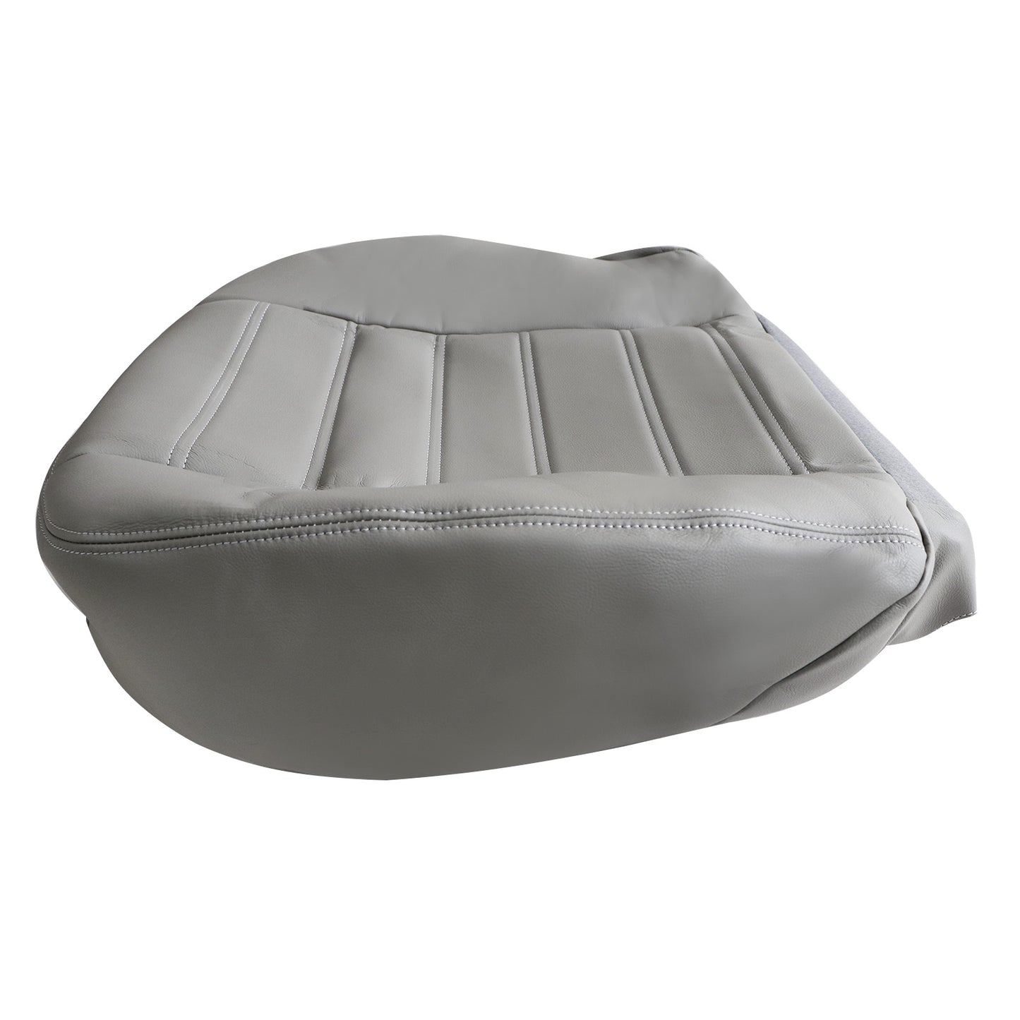 Driver Side Bottom Leather Seat Cover Gray For 2003 to 2007 Hummer H2