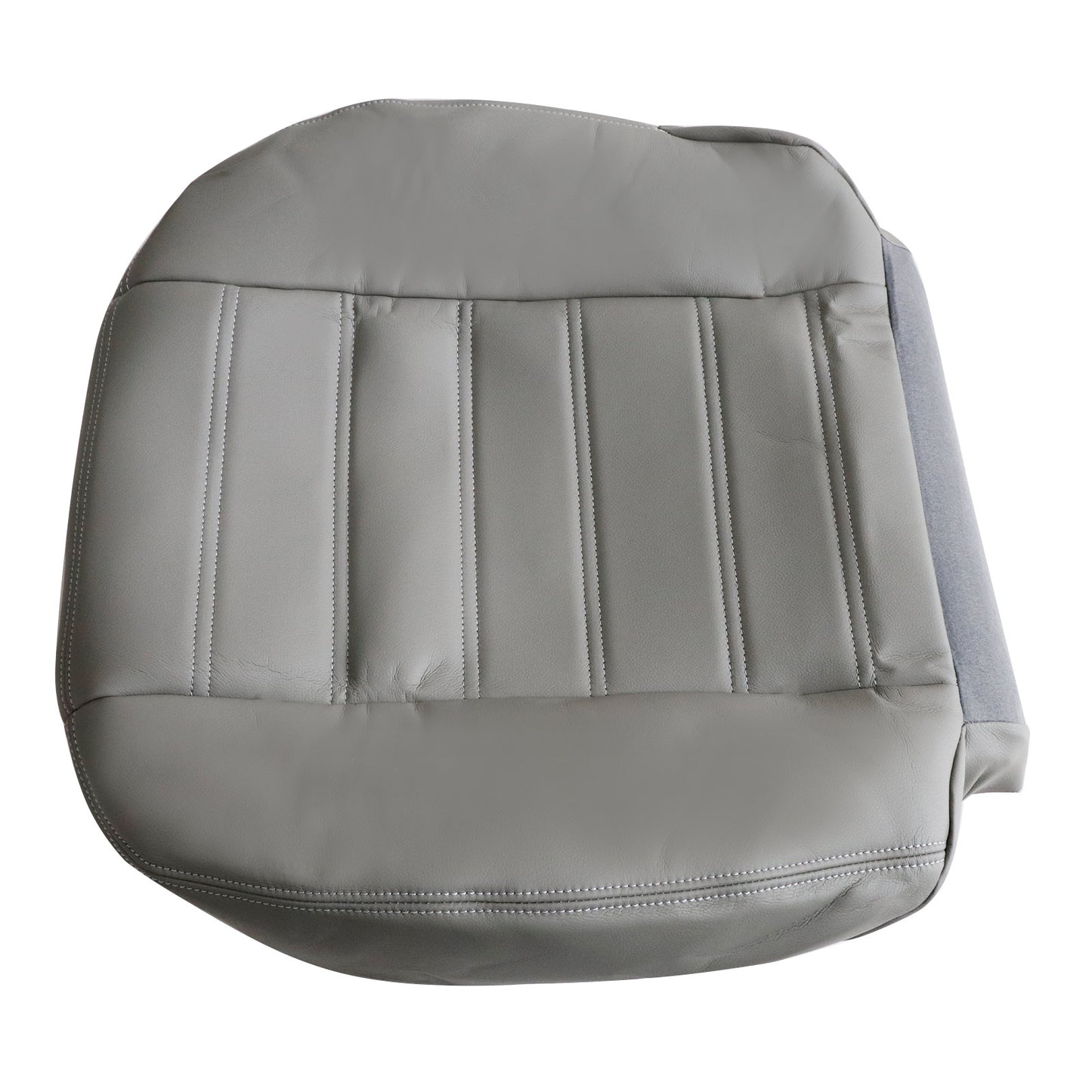 Driver Side Bottom Leather Seat Cover Gray For 2003 to 2007 Hummer H2