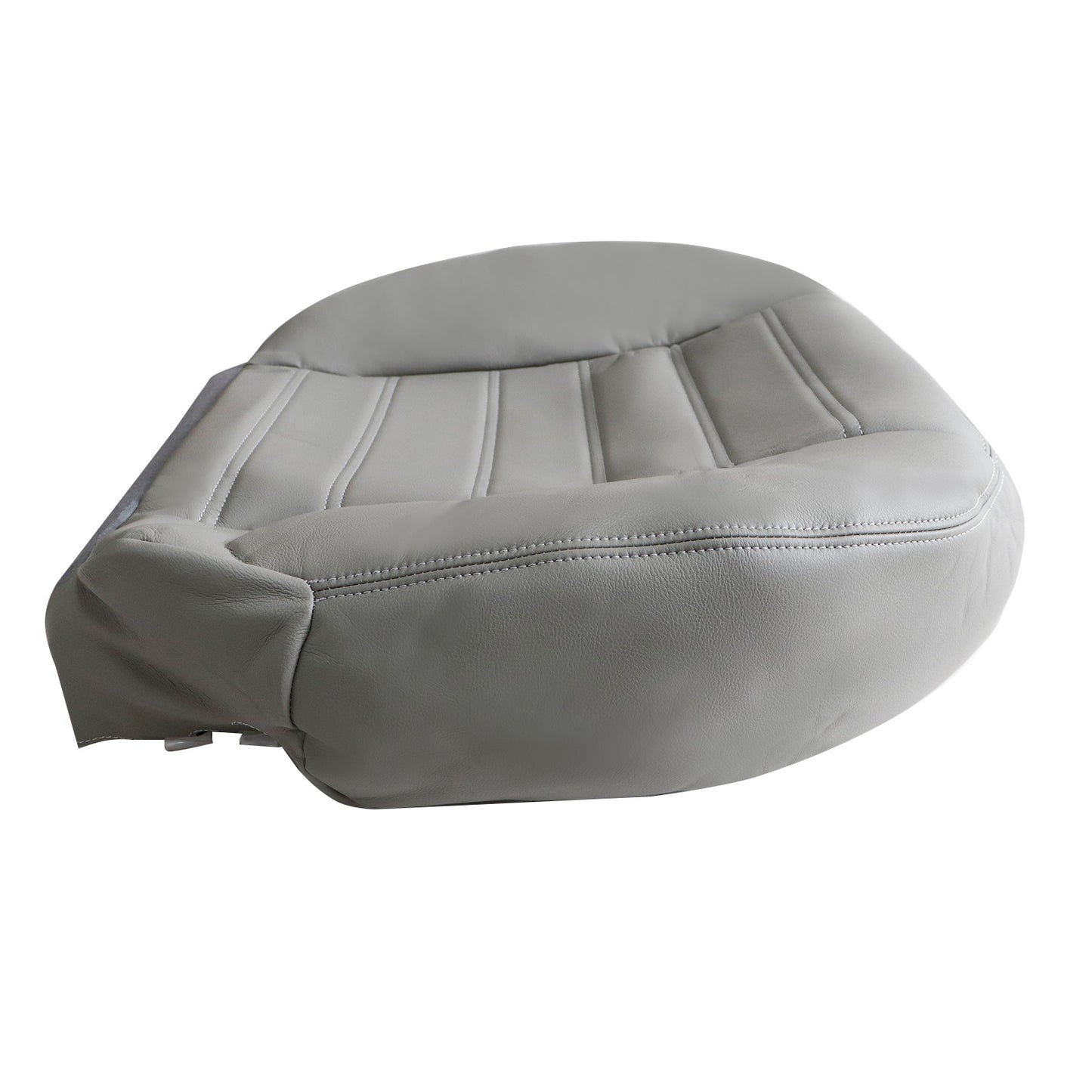 Driver Side Bottom Leather Seat Cover Gray For 2003 to 2007 Hummer H2