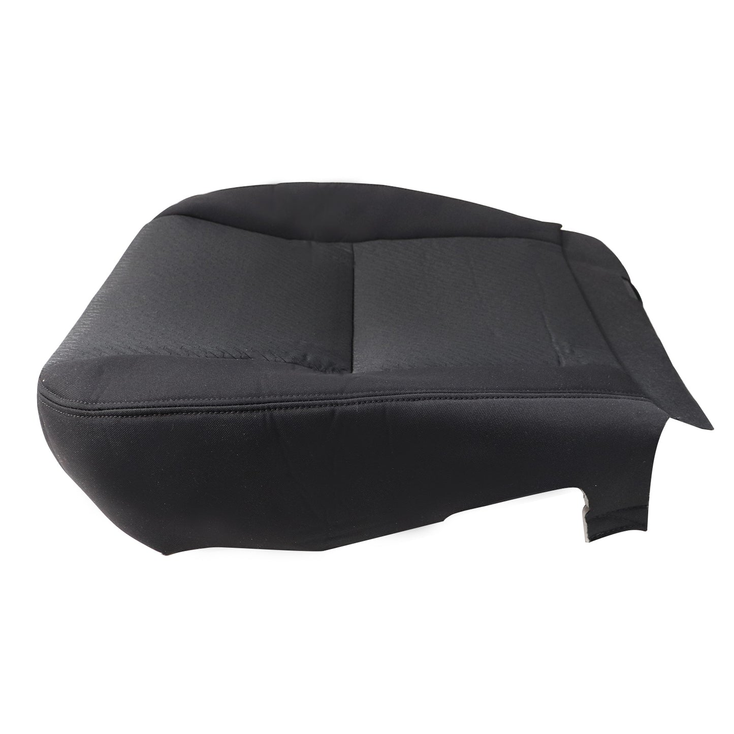 For 2007-2014 GMC Sierra 1500 2500HD 3500HD Driver Bottom Cloth Seat Cover Black