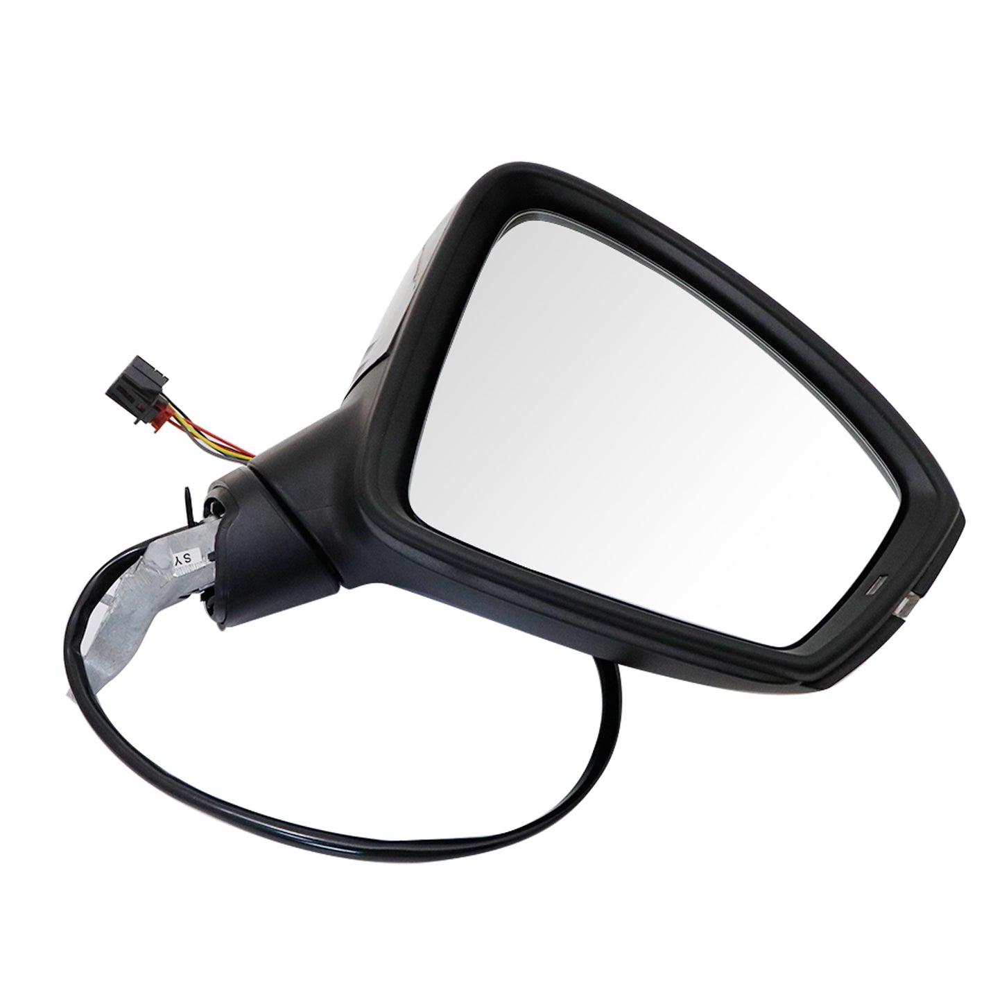 For VW Tiguan 18-23 Passenger Right Side Heated Black Painted Turn Light Mirror