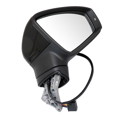 For VW Tiguan 18-23 Passenger Right Side Heated Black Painted Turn Light Mirror
