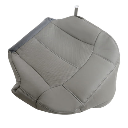 For 2002 Cadillac Escalade EXT Driver Bottom Perforated Leather Seat Cover Gray