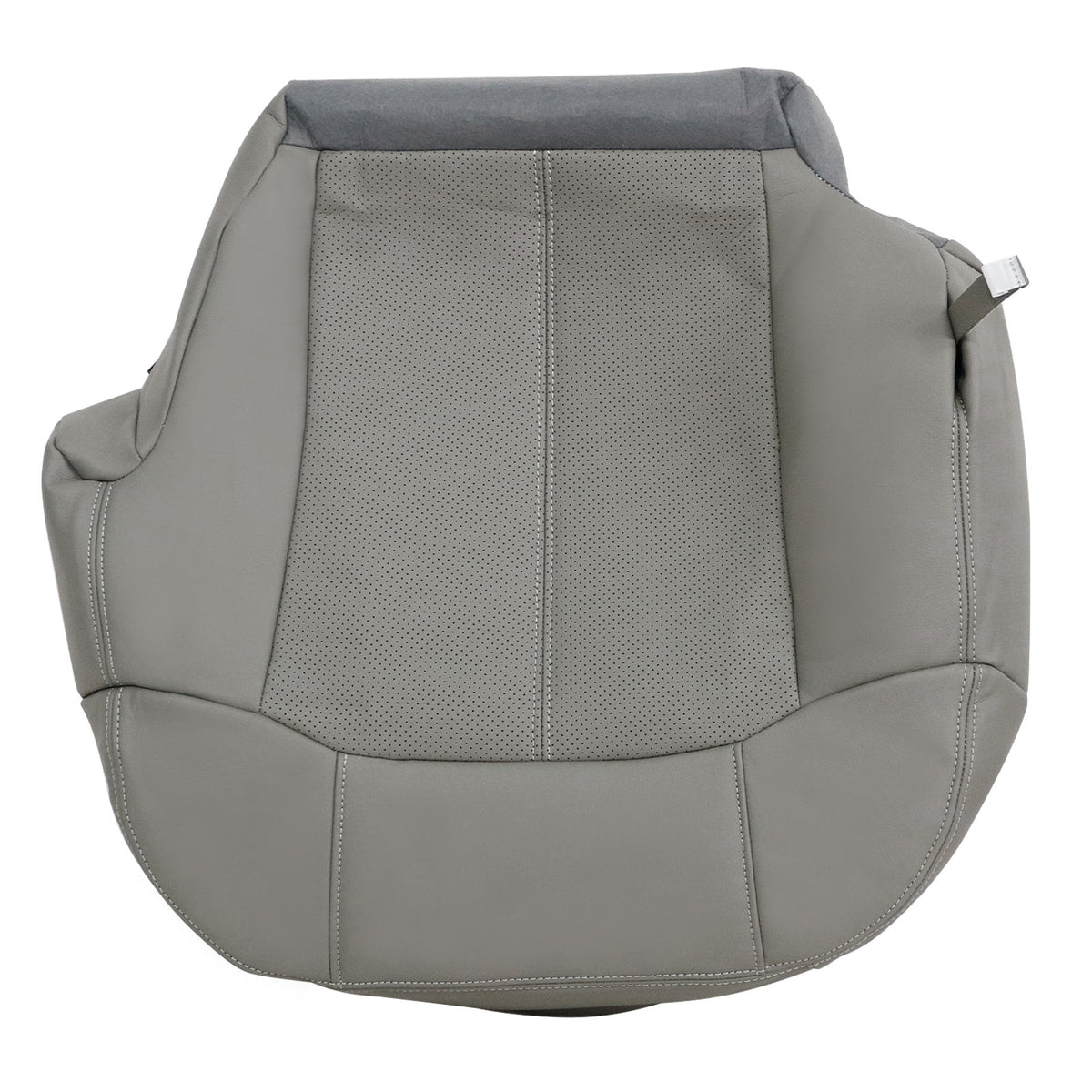 For 2002 Cadillac Escalade EXT Driver Bottom Perforated Leather Seat Cover Gray