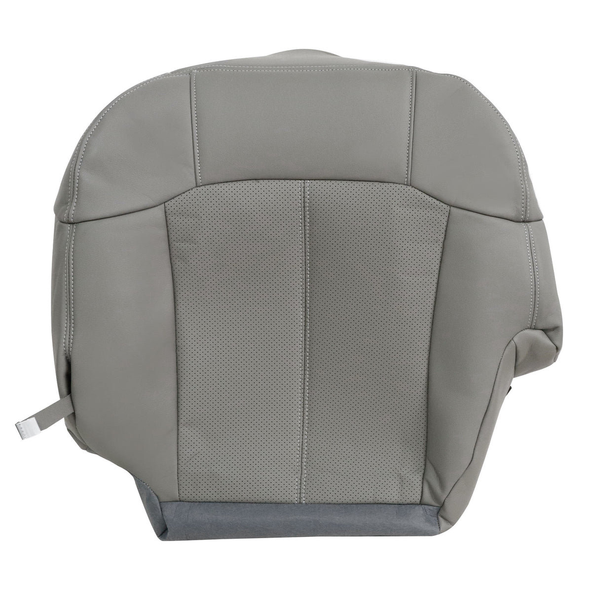 For 2002 Cadillac Escalade EXT Driver Bottom Perforated Leather Seat Cover Gray