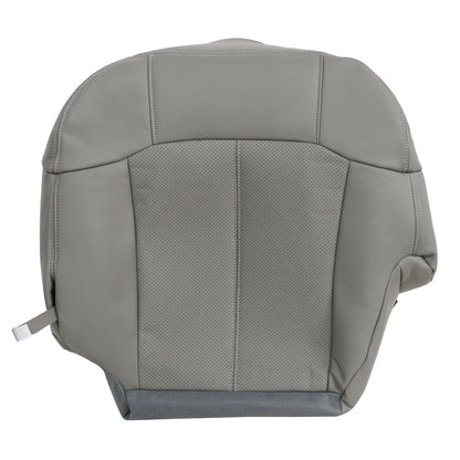 For 2002 Cadillac Escalade EXT Driver Bottom Perforated Leather Seat Cover Gray
