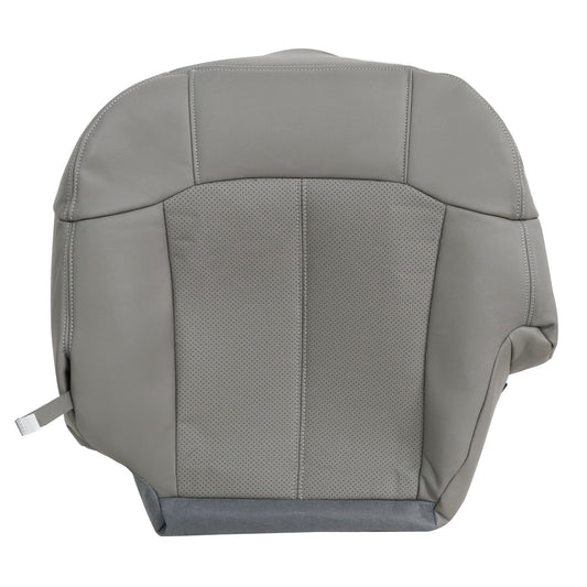 For 2002 Cadillac Escalade EXT Driver Bottom Perforated Leather Seat Cover Gray