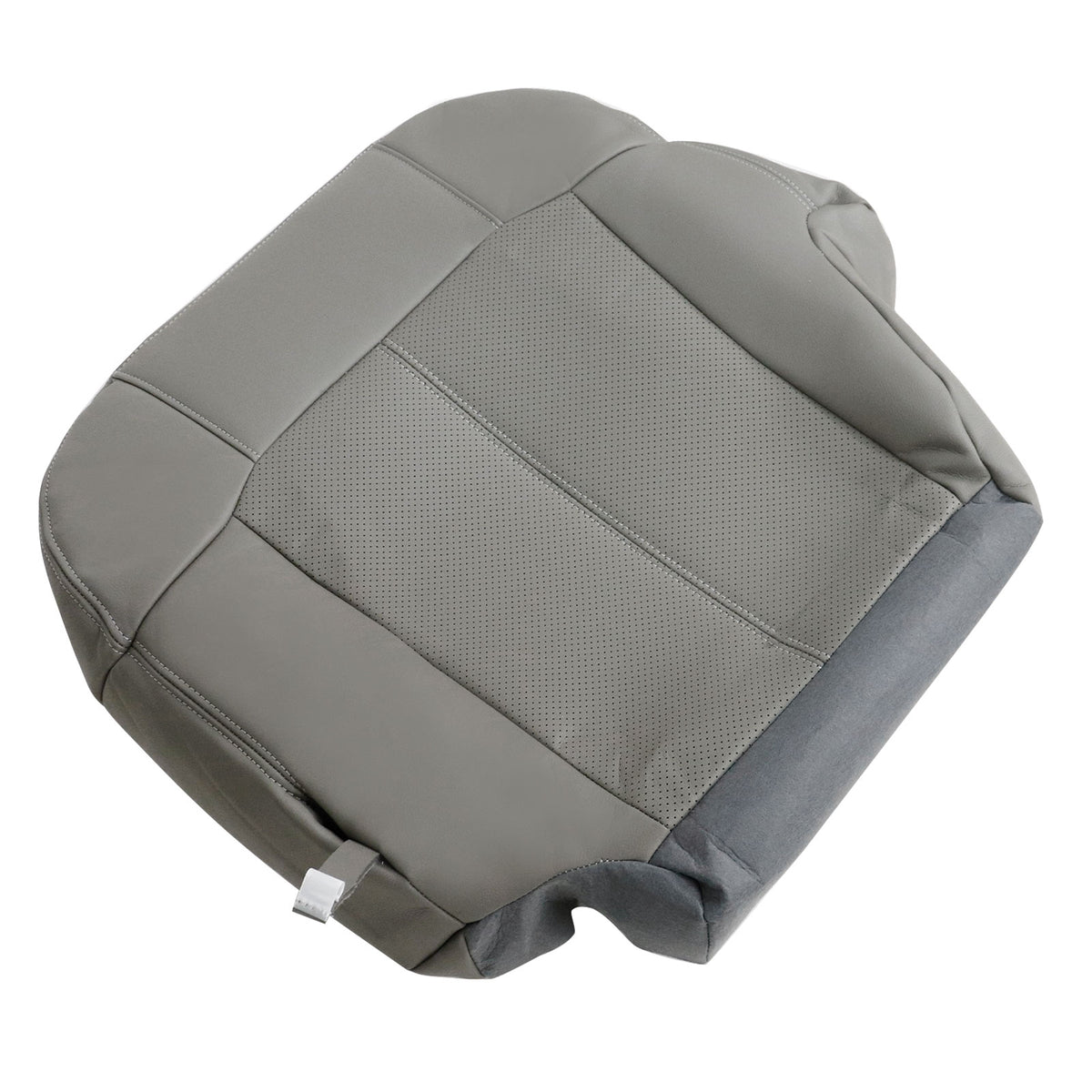 For 2002 Cadillac Escalade EXT Driver Bottom Perforated Leather Seat Cover Gray