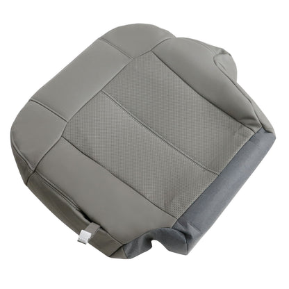 For 2002 Cadillac Escalade EXT Driver Bottom Perforated Leather Seat Cover Gray