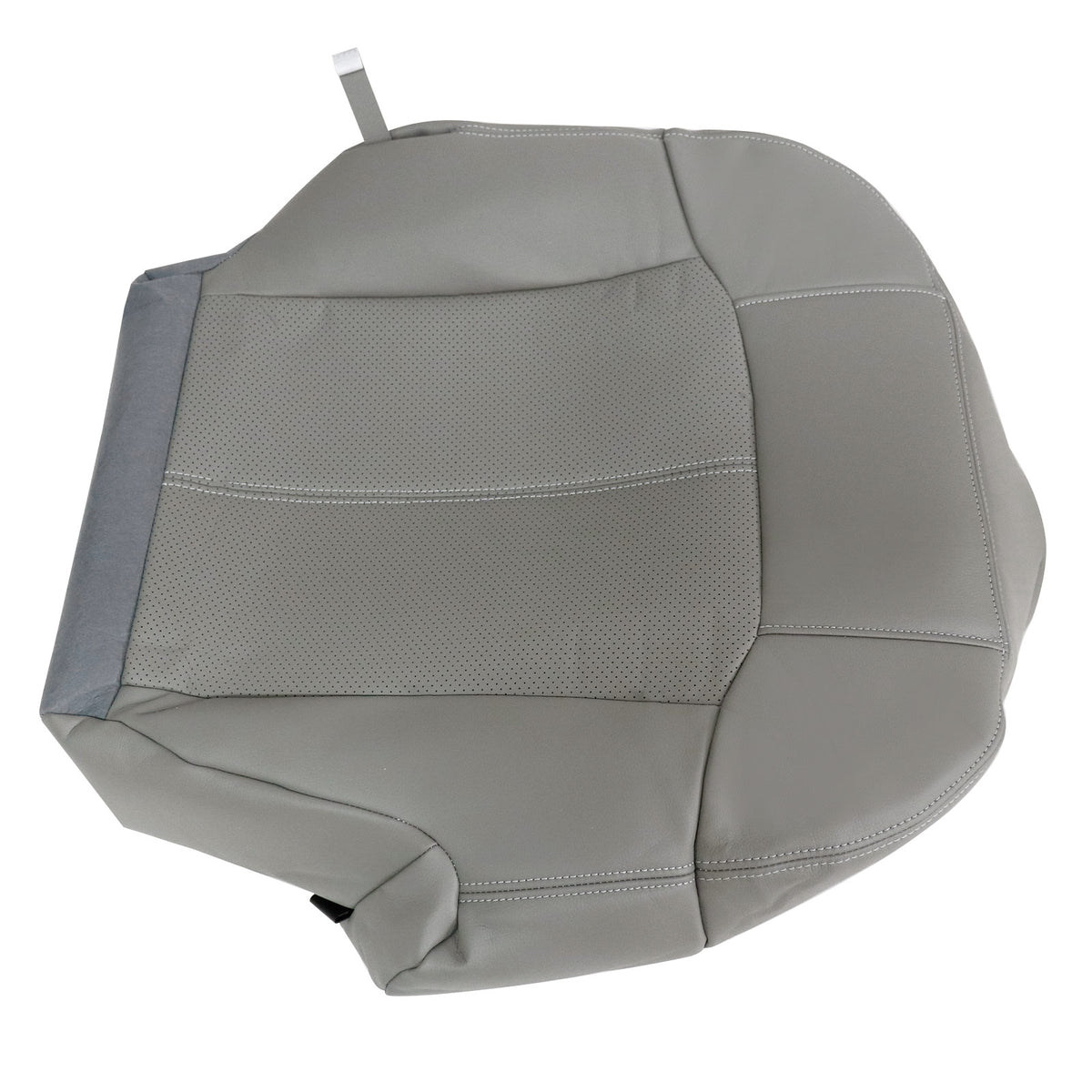For 2002 Cadillac Escalade EXT Driver Bottom Perforated Leather Seat Cover Gray