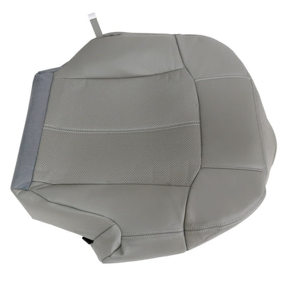 For 2002 Cadillac Escalade EXT Driver Bottom Perforated Leather Seat Cover Gray