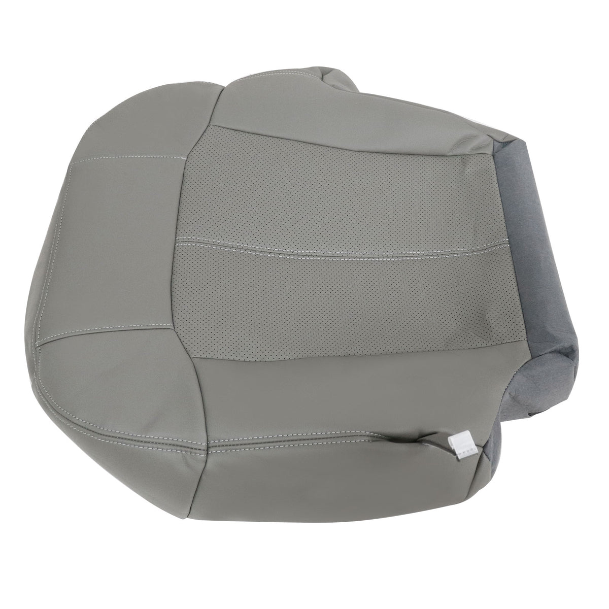 For 2002 Cadillac Escalade EXT Driver Bottom Perforated Leather Seat Cover Gray