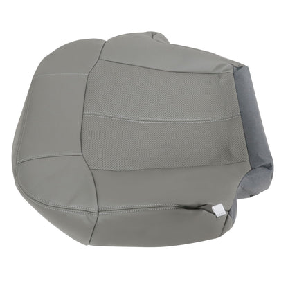 For 2002 Cadillac Escalade EXT Driver Bottom Perforated Leather Seat Cover Gray